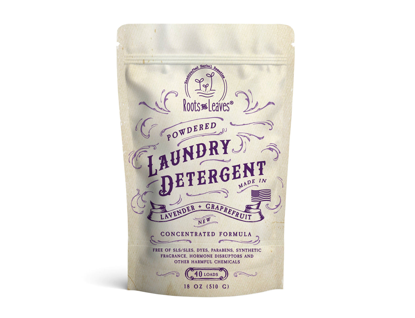 All Natural Powdered Laundry Detergent 18 oz (40 loads)