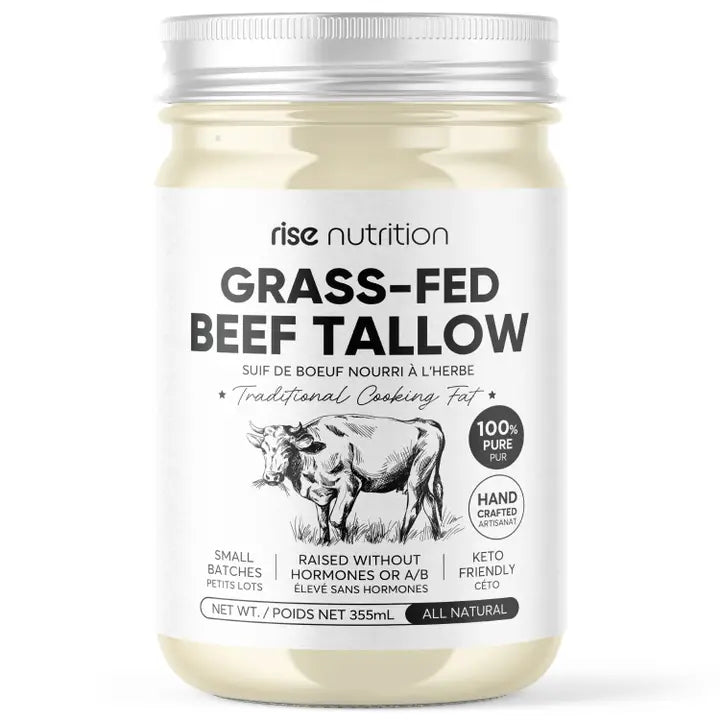 Grass Fed Beef Tallow Canadian, Paleo, Keto |12 oz, 355ml