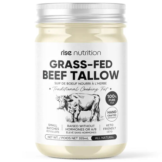 Grass Fed Beef Tallow Canadian, Paleo, Keto |12 oz, 355ml