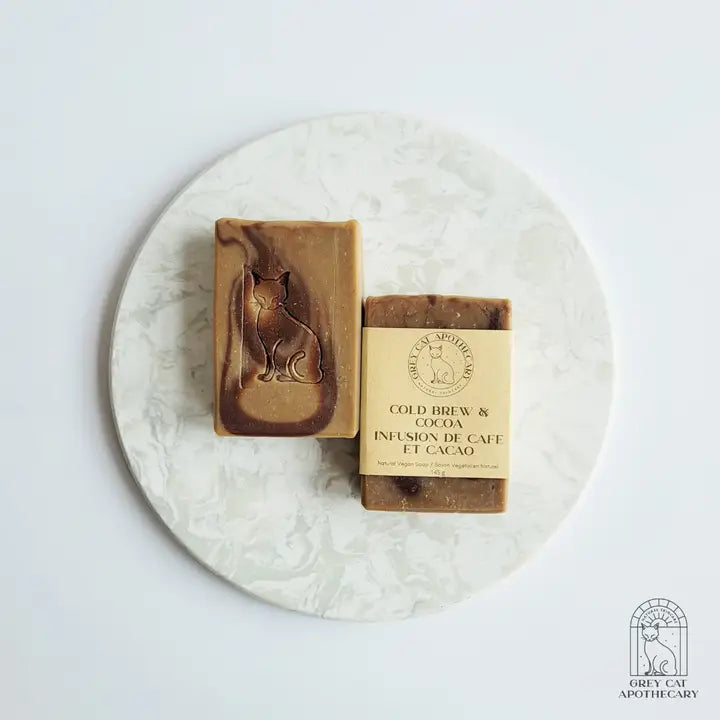 Handmade Cold Brew & Cocoa Organic/Vegan Bar Soap 80g
