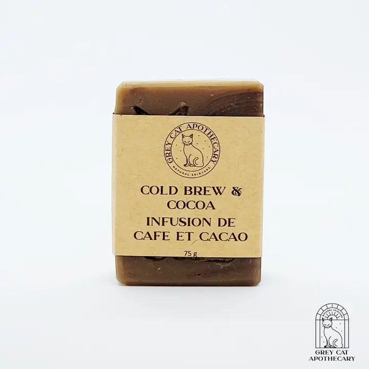 Handmade Cold Brew & Cocoa Organic/Vegan Bar Soap 80g