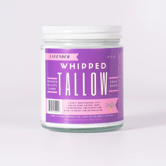 Lavender Whipped Tallow Moisturizer | 100% Natural Skincare