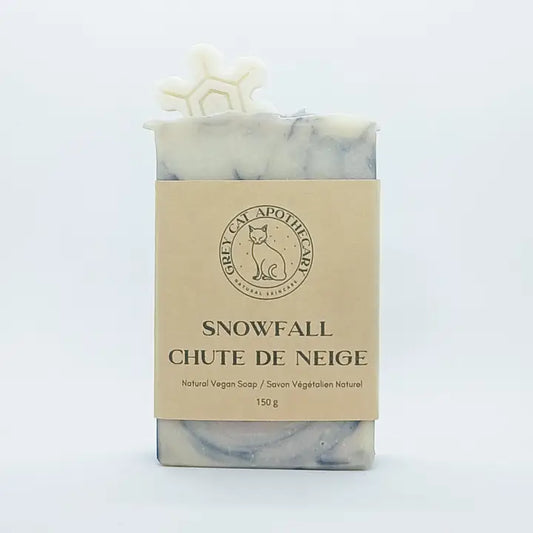 Handmade Snowfall Vegan/Organic Bar Soap 150g
