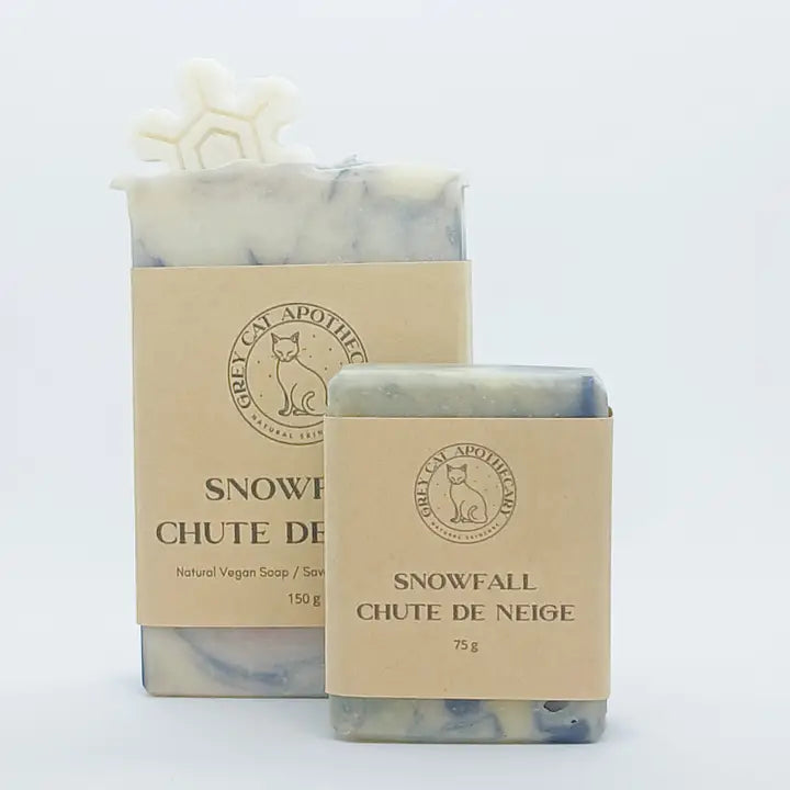 Handmade Snowfall Vegan/Organic Bar Soap 150g